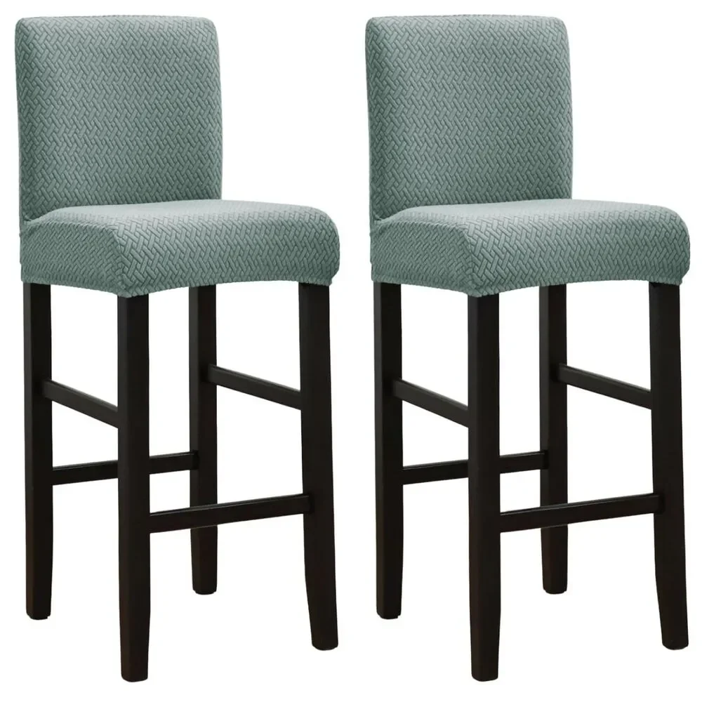Bar Stool Covers Set of 2, Stretch Washable
